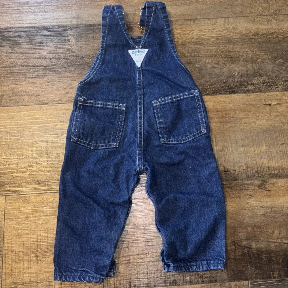 Vintage 100% cotton Oshkosh B'gosh overalls 6/9 Months Vestbak